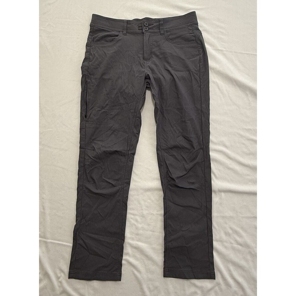 PrAna Halle Straight Pant II Gray Women's Size 8 Reg Hiking Outdoors Climbing
